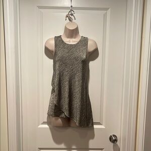 White House Black Market Gray Asymmetrical Tank Top Sz XS